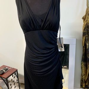 NWT❤️Betsy & Adam Sleeveless Black Dress-Sz 14